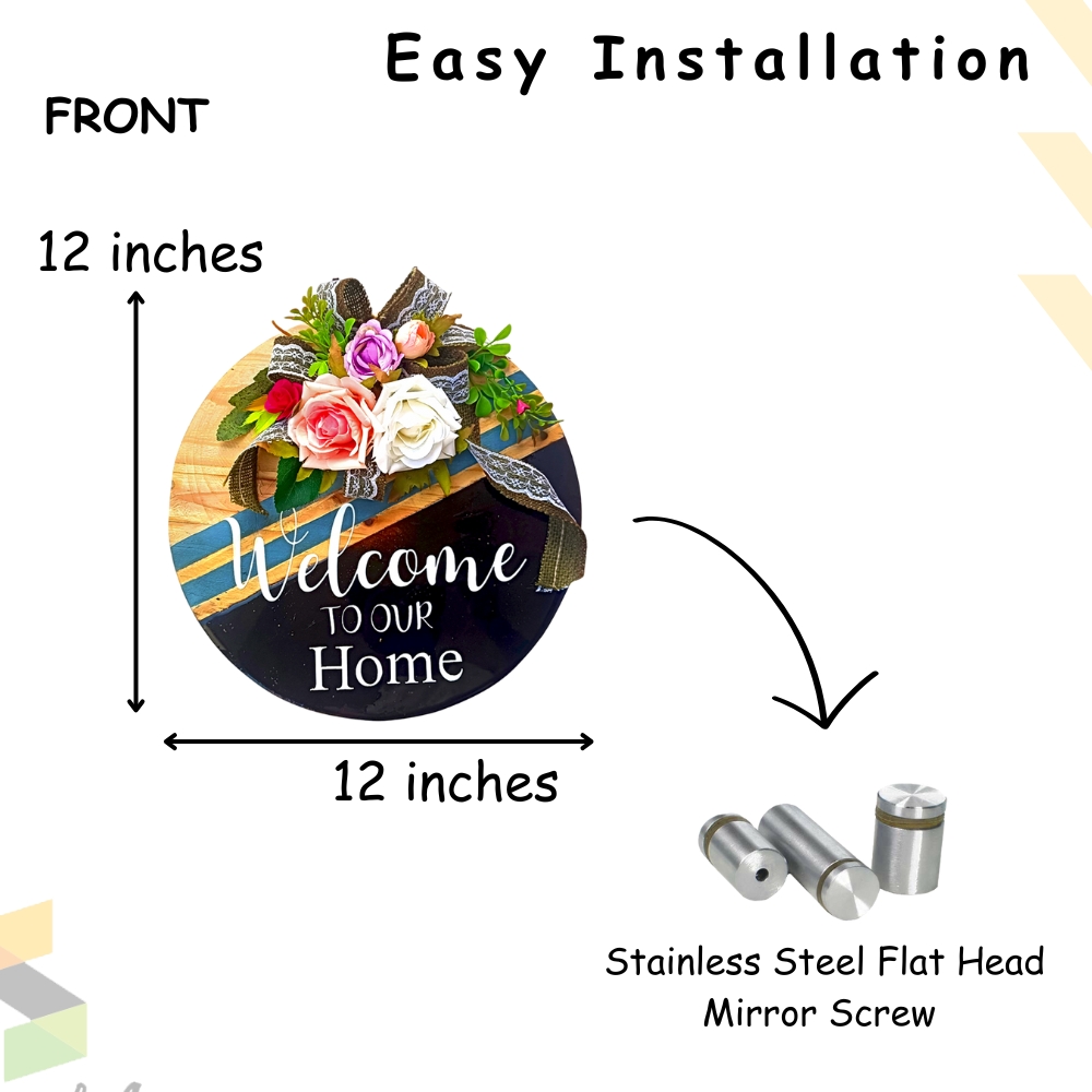 Welcome to Our Home - Classic Wooden Wall Decor