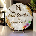 Decorative Customized Resin Nail Art Stand for Your Nail Studio