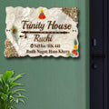 Resin & Acrylic Name Plate for Home Entrance, Flat, Bungalow (Stylish Resin Art)