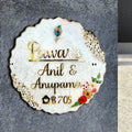 Customized Resin & Acrylic Name Plate for Home Entrance, Flat, Bungalow (Shades of Art)