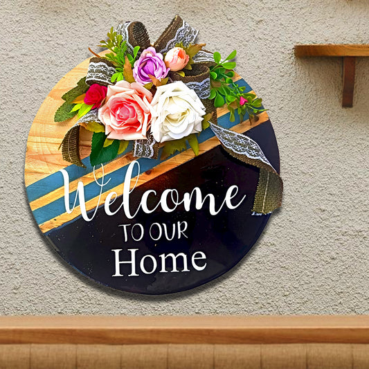 Welcome to Our Home - Classic Wooden Wall Decor