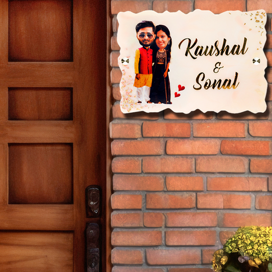 Resin and Acrylic Name Plate (Personalized Caricature)
