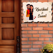 Resin and Acrylic Name Plate (Personalized Caricature)